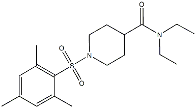 N,N-diethyl-1-(mesitylsulfonyl)-4-piperidinecarboxamide 结构式