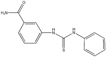 3-[(anilinocarbothioyl)amino]benzamide 结构式