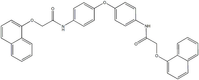 2-(1-naphthyloxy)-N-[4-(4-{[(1-naphthyloxy)acetyl]amino}phenoxy)phenyl]acetamide 结构式