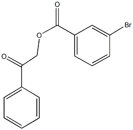 2-oxo-2-phenylethyl 3-bromobenzoate 结构式