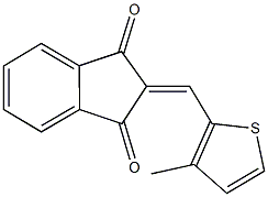 2-[(3-methyl-2-thienyl)methylene]-1H-indene-1,3(2H)-dione 结构式