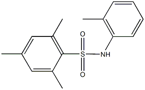 2,4,6-trimethyl-N-(2-methylphenyl)benzenesulfonamide 结构式