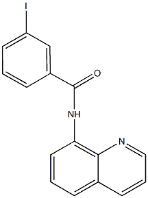 3-iodo-N-(8-quinolinyl)benzamide 结构式