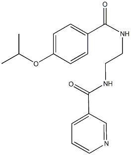 N-{2-[(4-isopropoxybenzoyl)amino]ethyl}nicotinamide 结构式