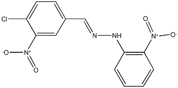 4-chloro-3-nitrobenzaldehyde {2-nitrophenyl}hydrazone 结构式