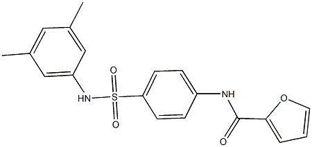 N-{4-[(3,5-dimethylanilino)sulfonyl]phenyl}-2-furamide 结构式
