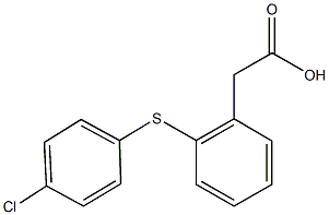 {2-[(4-chlorophenyl)sulfanyl]phenyl}acetic acid 结构式