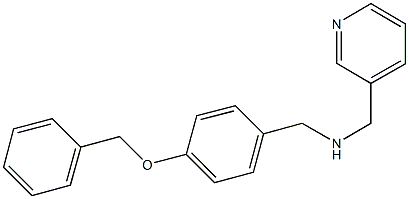 N-[4-(benzyloxy)benzyl]-N-(3-pyridinylmethyl)amine 结构式