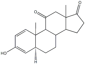 3-hydroxyandrosta-1,3-diene-11,17-dione 结构式