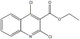 ethyl 2,4-dichloro-3-quinolinecarboxylate 结构式