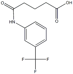 5-oxo-5-[3-(trifluoromethyl)anilino]pentanoic acid 结构式