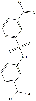 3-[(3-carboxyanilino)sulfonyl]benzoic acid 结构式