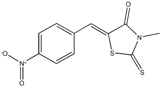 5-{4-nitrobenzylidene}-3-methyl-2-thioxo-1,3-thiazolidin-4-one 结构式