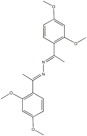 1-(2,4-dimethoxyphenyl)ethanone [1-(2,4-dimethoxyphenyl)ethylidene]hydrazone 结构式