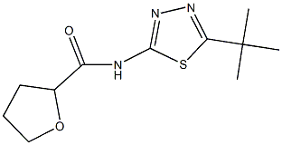 N-(5-tert-butyl-1,3,4-thiadiazol-2-yl)tetrahydro-2-furancarboxamide 结构式