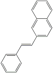 2-(2-phenylvinyl)naphthalene 结构式