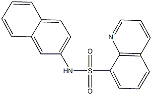 N-(2-naphthyl)-8-quinolinesulfonamide 结构式