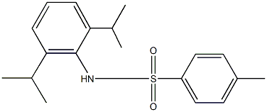 N-(2,6-diisopropylphenyl)-4-methylbenzenesulfonamide 结构式