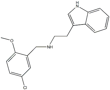 N-(5-chloro-2-methoxybenzyl)-N-[2-(1H-indol-3-yl)ethyl]amine 结构式