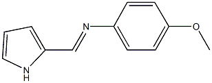 4-methoxy-N-(1H-pyrrol-2-ylmethylene)aniline 结构式