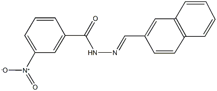 3-nitro-N'-(2-naphthylmethylene)benzohydrazide 结构式