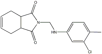 2-[(3-chloro-4-methylanilino)methyl]-3a,4,7,7a-tetrahydro-1H-isoindole-1,3(2H)-dione 结构式