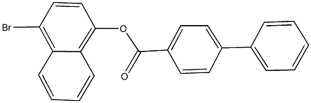 4-bromo-1-naphthyl [1,1'-biphenyl]-4-carboxylate 结构式
