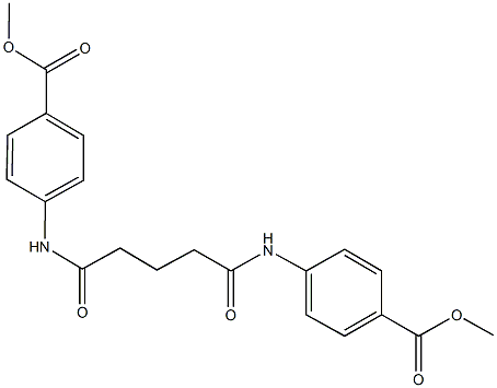 methyl 4-({5-[4-(methoxycarbonyl)anilino]-5-oxopentanoyl}amino)benzoate 结构式