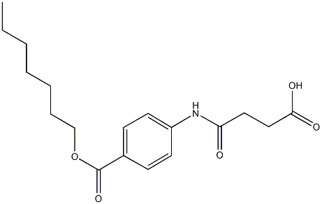 4-{4-[(heptyloxy)carbonyl]anilino}-4-oxobutanoic acid 结构式