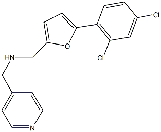 N-{[5-(2,4-dichlorophenyl)-2-furyl]methyl}-N-(4-pyridinylmethyl)amine 结构式