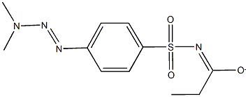 1-({[4-(3,3-dimethyl-1-triazenyl)phenyl]sulfonyl}imino)-1-propanolate 结构式