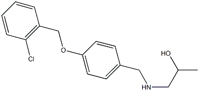1-({4-[(2-chlorobenzyl)oxy]benzyl}amino)-2-propanol 结构式