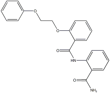 2-{[2-(2-phenoxyethoxy)benzoyl]amino}benzamide 结构式