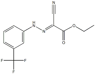 ethyl cyano{[3-(trifluoromethyl)phenyl]hydrazono}acetate 结构式