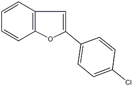 2-(4-chlorophenyl)-1-benzofuran 结构式