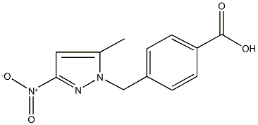 4-({3-nitro-5-methyl-1H-pyrazol-1-yl}methyl)benzoicacid 结构式