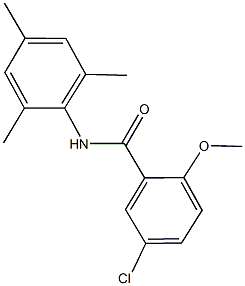 5-chloro-N-mesityl-2-methoxybenzamide 结构式