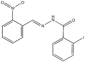 N'-{2-nitrobenzylidene}-2-iodobenzohydrazide 结构式