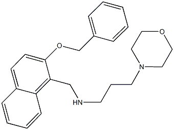 N-{[2-(benzyloxy)-1-naphthyl]methyl}-N-[3-(4-morpholinyl)propyl]amine 结构式