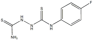 N~1~-(4-fluorophenyl)hydrazine-1,2-dicarbothioamide 结构式