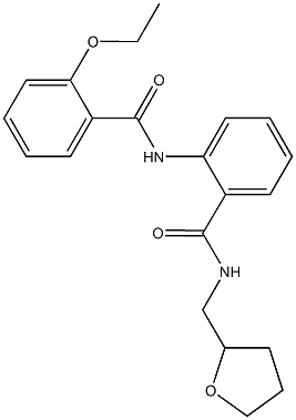 2-[(2-ethoxybenzoyl)amino]-N-(tetrahydro-2-furanylmethyl)benzamide 结构式