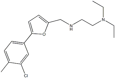 N-{[5-(3-chloro-4-methylphenyl)-2-furyl]methyl}-N-[2-(diethylamino)ethyl]amine 结构式