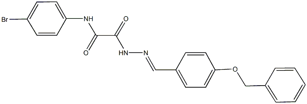 2-{2-[4-(benzyloxy)benzylidene]hydrazino}-N-(4-bromophenyl)-2-oxoacetamide 结构式