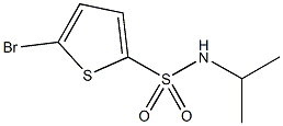 5-bromo-N-isopropyl-2-thiophenesulfonamide 结构式