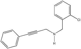 N-(2-chlorobenzyl)-N-(3-phenyl-2-propynyl)amine 结构式