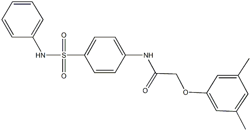 N-[4-(anilinosulfonyl)phenyl]-2-(3,5-dimethylphenoxy)acetamide 结构式