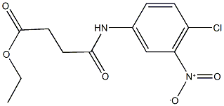 ethyl 4-{4-chloro-3-nitroanilino}-4-oxobutanoate 结构式