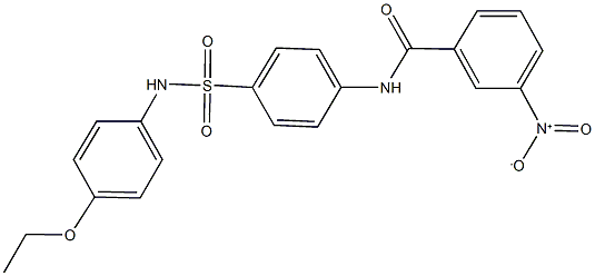 N-{4-[(4-ethoxyanilino)sulfonyl]phenyl}-3-nitrobenzamide 结构式