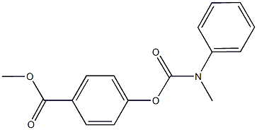 methyl 4-{[(methylanilino)carbonyl]oxy}benzoate 结构式