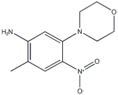 4-{5-amino-2-nitro-4-methylphenyl}morpholine 结构式